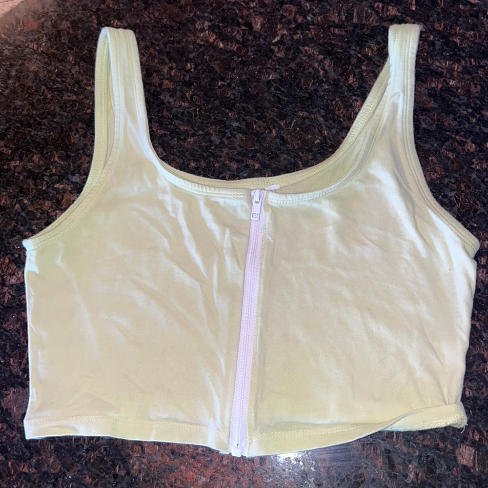 PacSun tank top. Neon yellow. Size medium